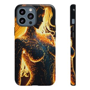 Tough Glowing Silhouette Perfect Woman Body Custom Phone Case | Dual-Layer Protection